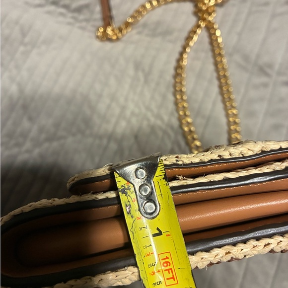 Tory Burch Brown and Cream Crossbody Bag with Gold Chain - Picture 13 of 13